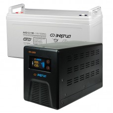 Комплект ИБП Инвертор Энергия ПН-1000 + Аккумулятор 100 АЧ
