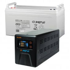Комплект ИБП Инвертор Энергия ПН-500 + Аккумулятор 100 АЧ